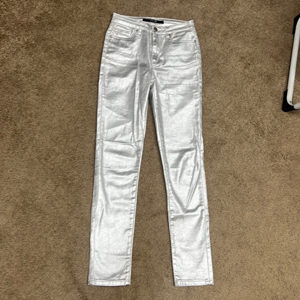 Joe’s Girls Silver Jeans - worn once! Size 16